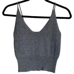 Grey Crop Sweater Tank